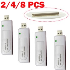 New White USB 2.0 Compact Flash CF Memory Card Reader 2/4/8 Pcs picture