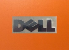 1 pcs Sticker for Dell Skylake Silver Chrome Color Logo Decal Badge 22mm x 5mm  picture
