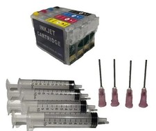 Refillable 252 Empty Ink Cartridge WF-7720 Printer & 4 Syringes Sublimation ink picture