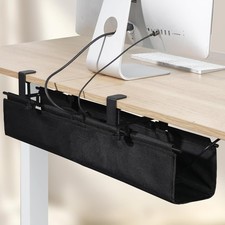 Under Desk Cable Management Tray Clamp On Wire Cable Organizer Storage Holder picture