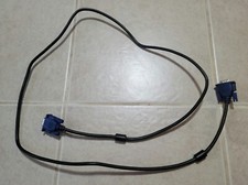 COMPUTER MONITOR SVGA VGA DB15 MALE TO DB15 MALE EXTENSION CABLE CORD 5 FOOT picture