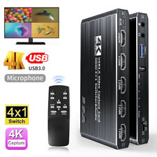 4K Audio Video Capture Card USB 3.0 4 Port HDMI Video Capture Switcher Recording picture
