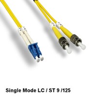 10PCS Kentek 1m LC to ST Single-Mode Fiber Optic Cable 9/125 Duplex Ethernet picture