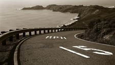 Landscape road coast Custom Gaming Mat Desk picture