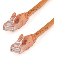 StarTech N6PATCH6INOR 6in Orange Cat6 Patch Cable RJ45 picture