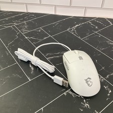 MSI Clutch  White Wired GAMING Mouse, RGB Mystic Light, Symmetrical Design picture