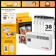Portable 2x3 Photo Printer, 4PASS Technology, 38 Sheets, Mini Retro Design picture