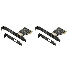 2X 5GB PCIE Network Card PCI Express X1 to RJ45 Gigabit Ethernet Service9107 picture