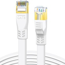 Ultra-Thin Cat 8 Ethernet Cable 1.5ft for Seamless Indoor & Outdoor Connectivity picture