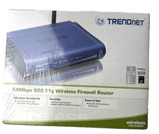 TRENDnet TEW-432BRP 54 Mbps 4-Port 10/100 Wireless G Router New Sealed picture