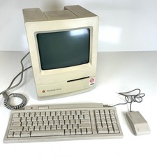 Apple Macintosh Classic Model M0420 Vintage 1990 Computer/Keyboard/Mouse TESTED picture