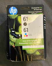 HP Genuine Original 61XL/61 Black & Tri-Color Cartridge 2-Pack CZ138FN Feb 2024 picture