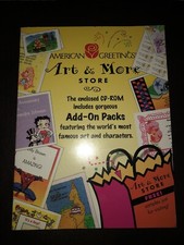 American Greetings Art & More Store Collection CD, PC-ROM, 1998 GREAT CONDITION picture