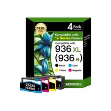 936XL Ink Cartridges 4-Pack for HP OfficeJet Pro 9125e 9120e 9130e picture