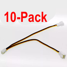 3Pin Computer Fan Power Cable Y-Splitter Connector Adapter for 3-Pin (10-Pack) picture