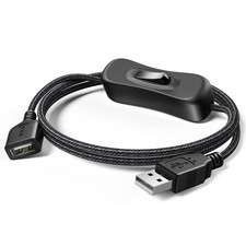 USB Switch Extension Cable, (Upgraded Data + Power) USB Extension Cord with On/O picture