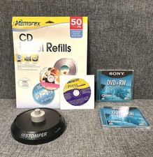 CD/DVD Pro Labeling System: CD Stomper, Software, Sticker Sheets & 2 Sony DVD+RW picture