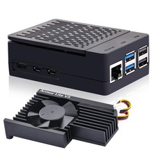 Raspberry Pi 5 Case with Heatsink & Fan - Active Cooling, Black picture