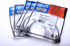 Qty 5 Tripp Lite U005-10I 10-inch USB-A Left-Angle Male to USB-A Female cables picture