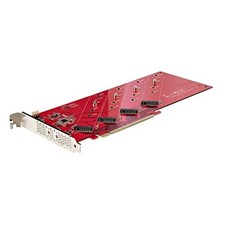 Startech Quad M.2 NVMe SSD PCIe Adapter Card m-key (QUAD-M2-PCIE-CARD-B) picture