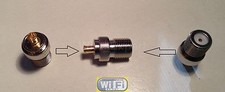 F Type Female Jack to MCX Male Plug Straight Adapter RF Connector Converter picture