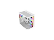 DIYPC ARGB-N3-W White USB3.0/ Type C Tempered Glass E-ATX /ATX Dual Chamber picture