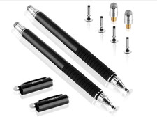MEKO HIGH SENSITIVITY STYLUS, 2 PACK WITH REPLACEMENT TIPS, BLACK picture