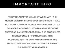 VESA Mount Adapter Bracket, VESA Adapter with Acer Monitor R240HY bidx, R221Q... picture