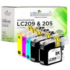 5PK LC209BK LC205C LC205M LC205Y XL Compatible Brother Ink Cartridge Set picture