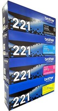 Brother TN221 Toner Cartridge Set – CMYK (Black, Cyan, Magenta, Yellow) picture