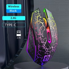 2.4GHz Wireless Optical Mouse USB Rechargeable RGB Cordless Mice For PC Laptop picture