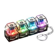 4Keys Illuminated Mechanical Keyboard Keychain Anti-Stress Finger Button LED picture
