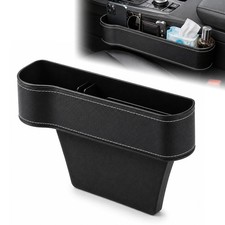 Car Seat Gap Filler Organizer, Car Console Organizer with Cup Holder, Black picture