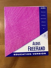 Aldus FreeHand 4.0 Education Version Macintosh Vintage Software Sealed Disks Box picture