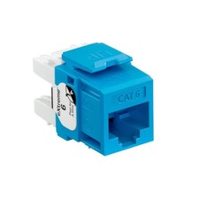 Leviton eXtreme Cat 6 QuickPort Jack - Blue (61110-RL6 ) picture