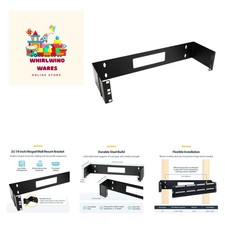 Compact 2U Hinged Patch Panel Bracket - Reliable Wall Mount Solution for IT picture