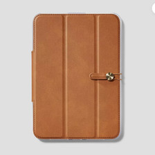 Apple iPad Mini 6 Folio Faux Leather Case - heyday Brown picture