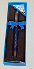 Blue Stylus Pen for Touch Screen Devices Black Ink picture