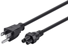 10 PACK Monoprice 3ft 18AWG Grounded AC Power Cord, 10A (NEMA 5-15P to IEC-320-C picture