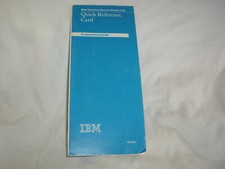 Vintage 1987 IBM DOS 3.30 Quick Reference Card Programming Family, 80X0683 picture