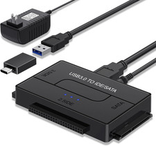 Adaptador USB 3.0 a SATA IDE Disco Duro 2.5 3.5 con Fuente 12V 2A Universal picture