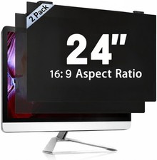 2 Pack 24 Inch Magnetic Computer Privacy Screen for Monitor 16:9 Aspect Ratio, picture