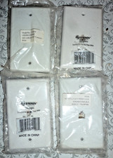 STEREN 4 Pack Phone Wall Plate RJ11 Telephone Line Jack Faceplate - White ## picture