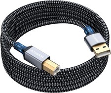 Printer Cable 6/10/20 Feet USB Printer Cable USB 2.0 Type A Male to B Male picture