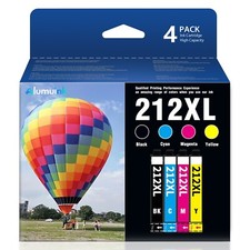 Compatible 212XL Ink Cartridges for Epson WF-2850 WF-2830 Printers (4-Pack) picture