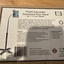 Cta Digital PAD-AFS Height-Adjustable Gooseneck Floor Stand for 7