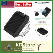 Compact Aluminum Water Cooling Radiator - 155x120x27mm for PCs & Industrial Use picture
