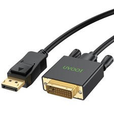 DisplayPort to DVI Cable 6.6 FT DP to DVID Male to Male Adapter Cord picture