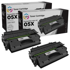 LD Comp Replacement 05X CE505X HY Black 2pk for HP Laserjet P2055d P2055dn P2055 picture