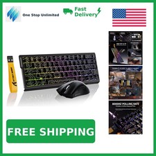 MAMBASNAKE Attack Shark X68 HE Keyboard and R1 Mouse, Black Contour picture